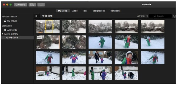 Сделать видеоблог на iMovie