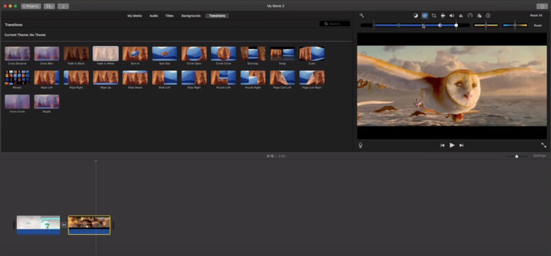 Aggiungi filtro in iMovie