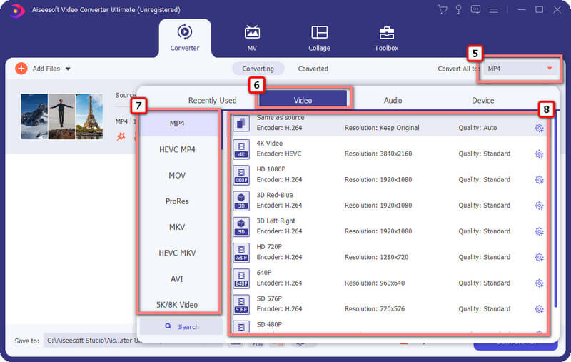 Select Video Output