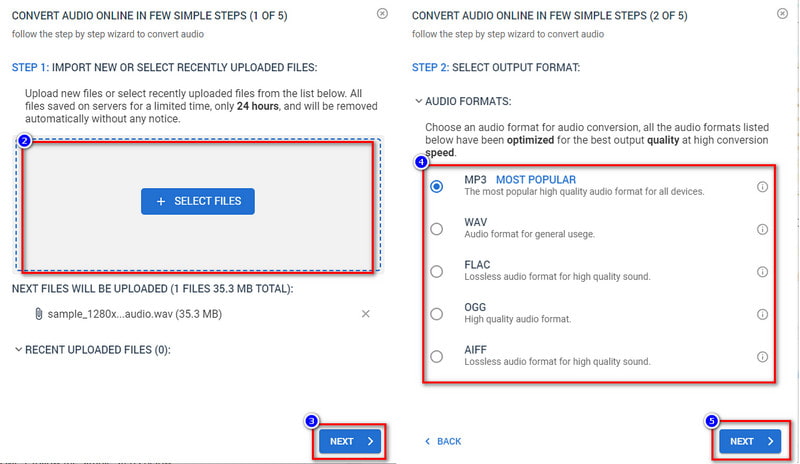 Add File And CHoose Format