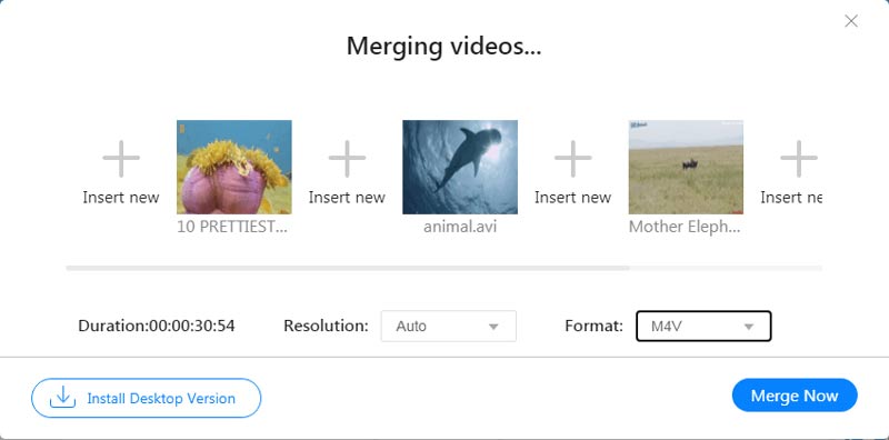M4V video merger online