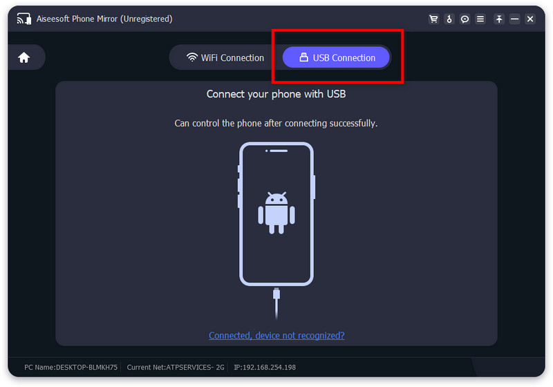 Подключить Android через USB