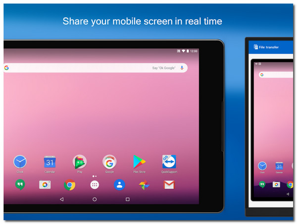 Teamviewer Quick Support Mirror Android naar pc