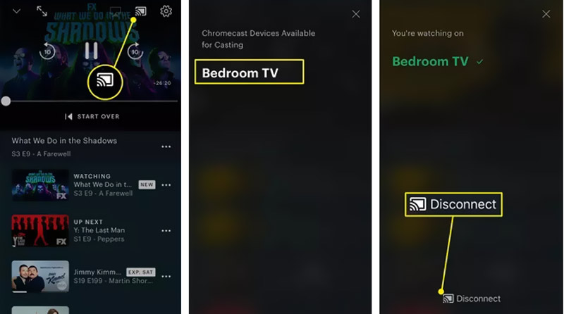 Chromecast iPhone-spejling indbyggede apps