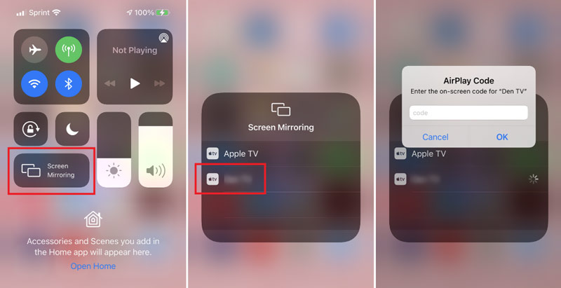 Screen Mirroring iPhone naar Chromecast Airplay