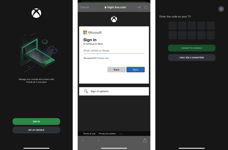 Připojte iPhone k Xbox One pomocí aplikace Xbox