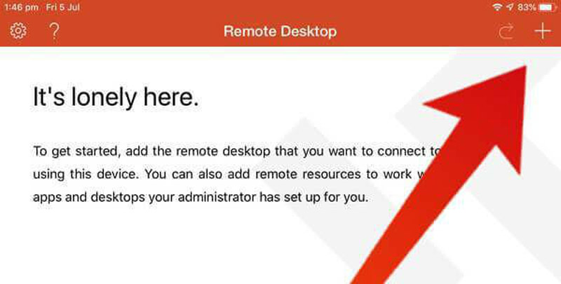 iPad Microsoft Remote Desktop