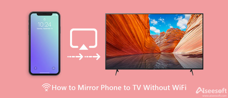 Specchio telefono su TV senza Wi-Fi