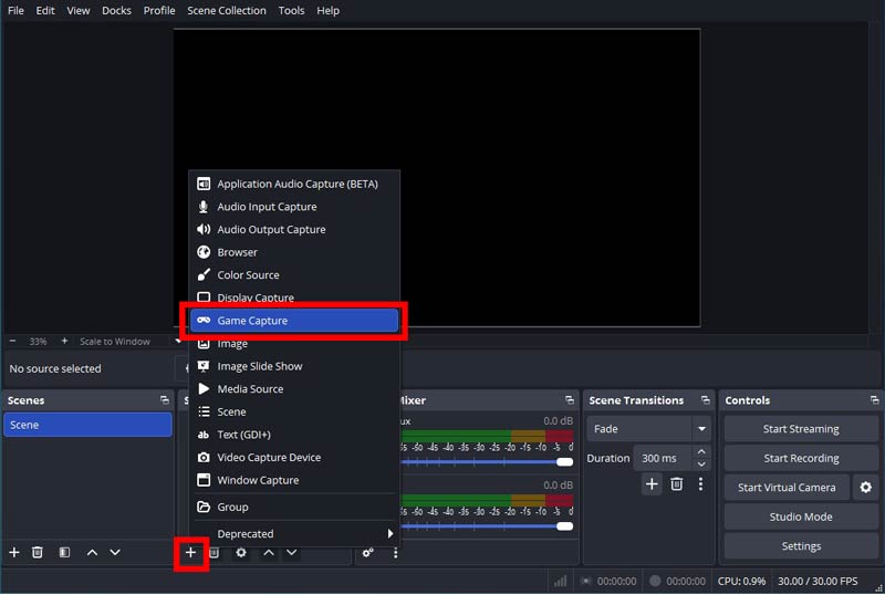 Sources Game Capture