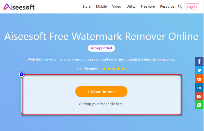 Otevřete nástroj Watermark Remover Online