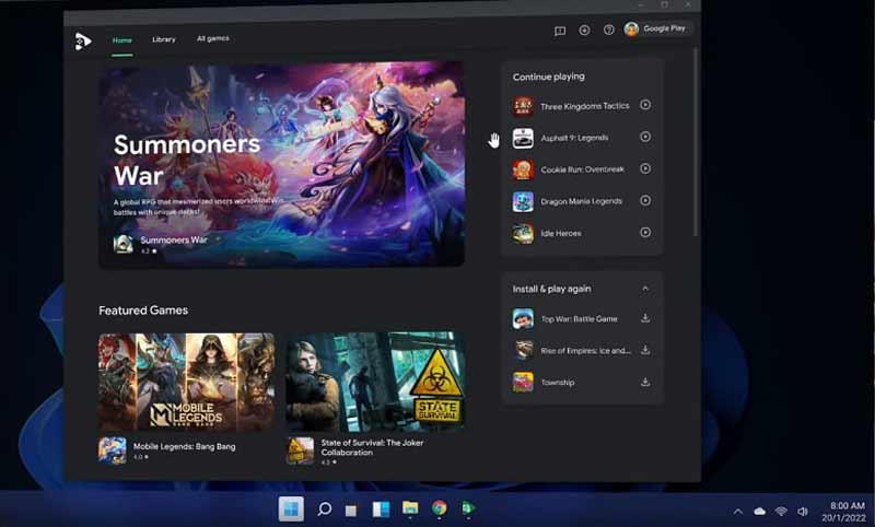 Gioco Google Play per PC gratuito