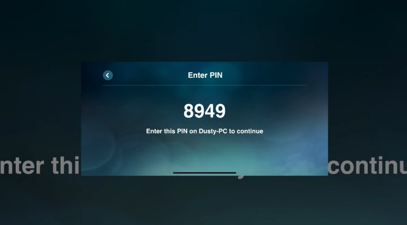 Steam Link Generates Pin Code