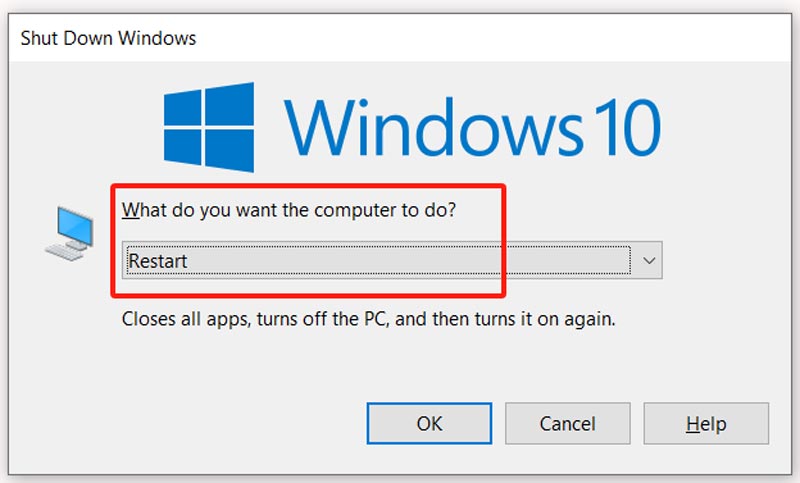 關閉 Windows 重新啟動筆記型電腦