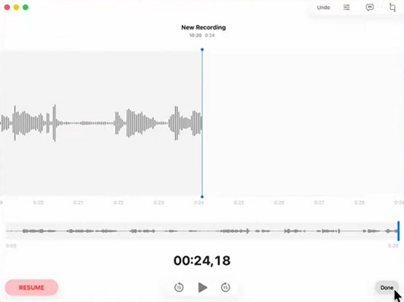 Finish Voice Memos Recording