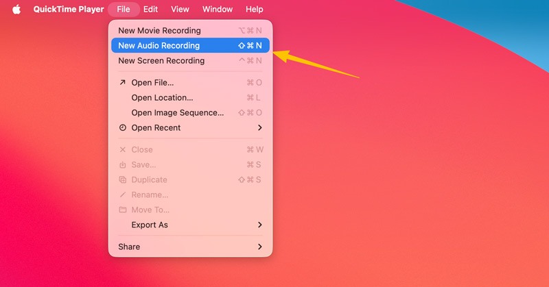 Quicktime New Audio Recording On Mac