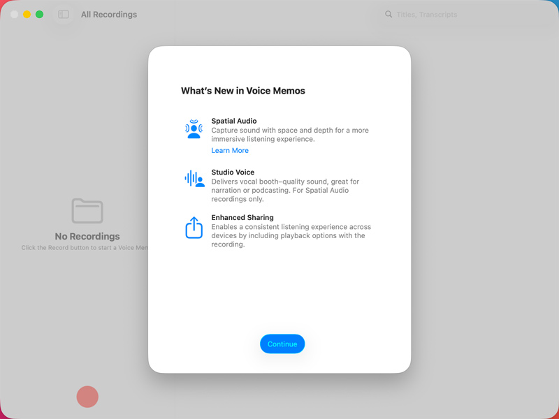 Voice Memos App On Mac