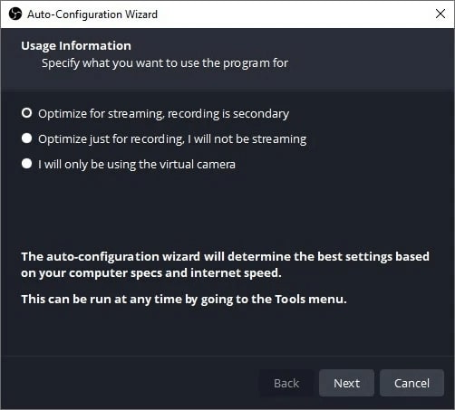 OBS Wizard