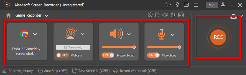 Optag Gameplay Steam
