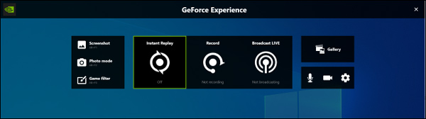 Накладка Geforce Experience