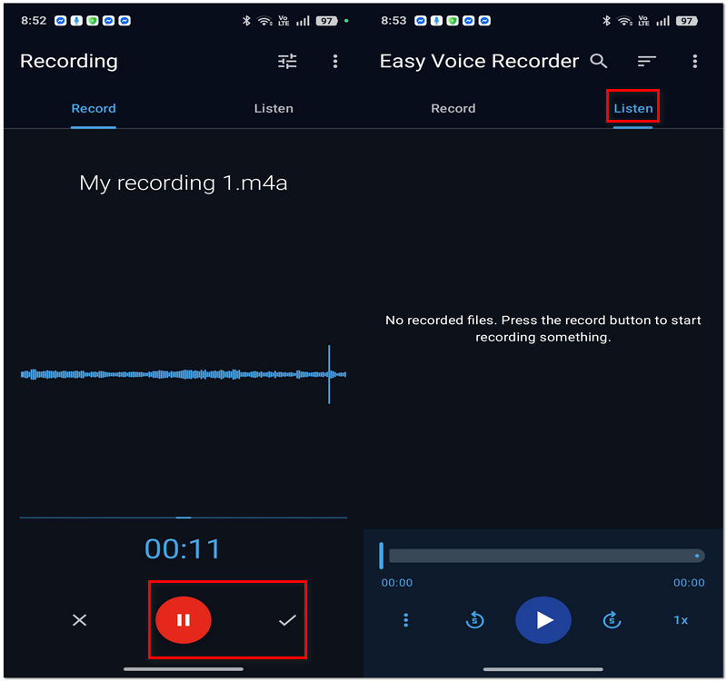 Edit On Listen Tab