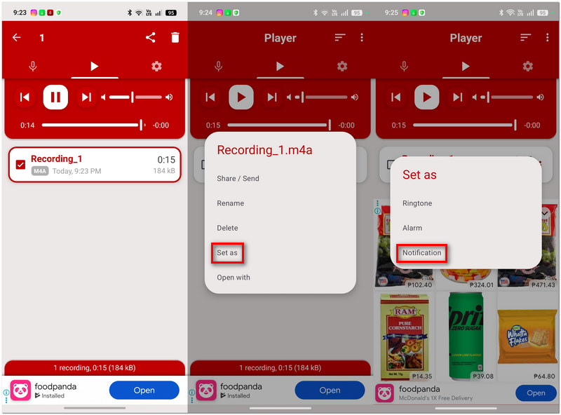 Select Notification Sound