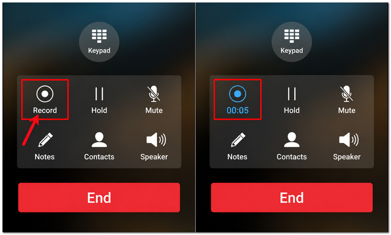 Tap Record And Stop