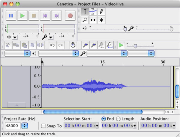 Záznam zvuku počítače Mac s Audacity