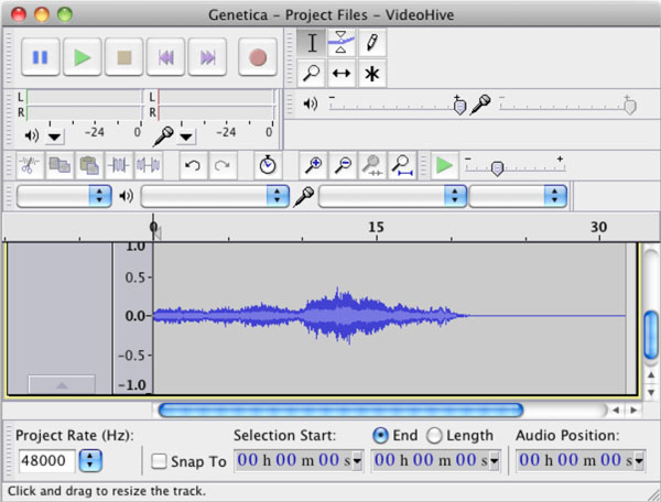 Registra l'audio del computer Mac con Audacity