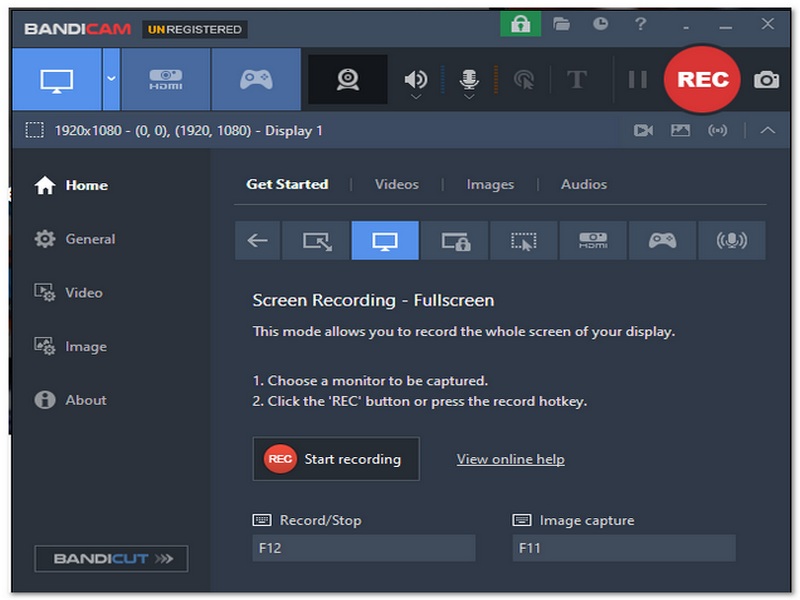 Choose Screen Recording Mode