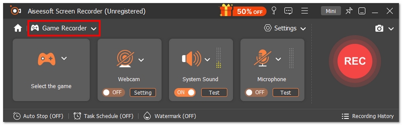 Choose Game Recorder