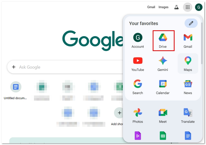 Open Google Drive