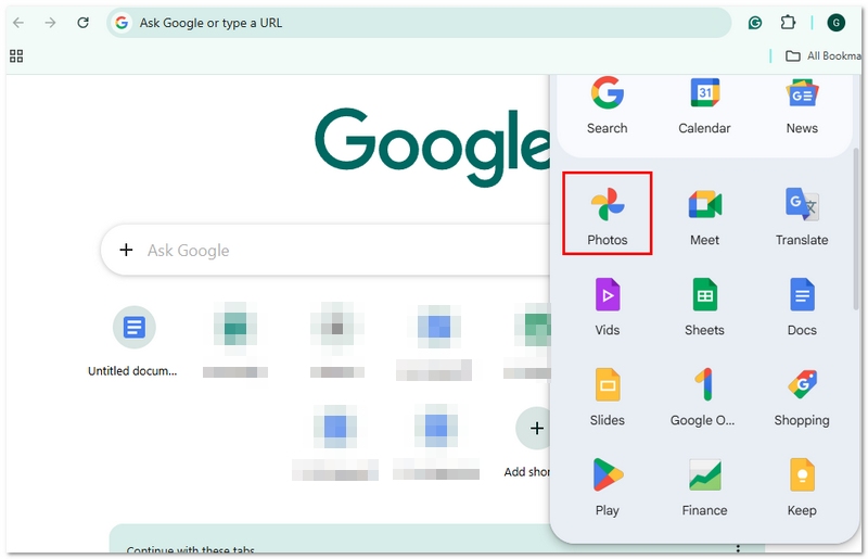 Open Google Photos