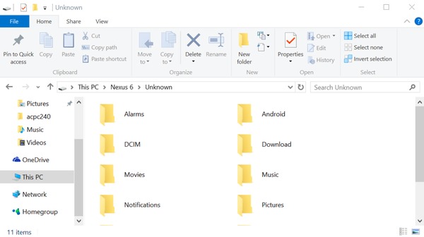 Fix empty dcim folder