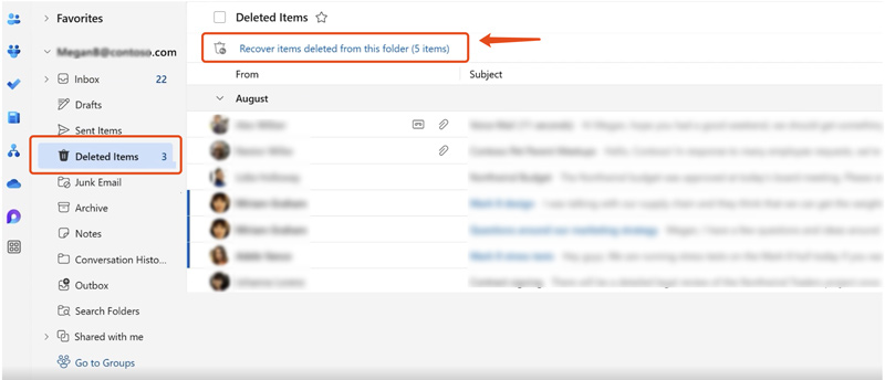 Recover Deleted Outlook Emails Recoverable Items