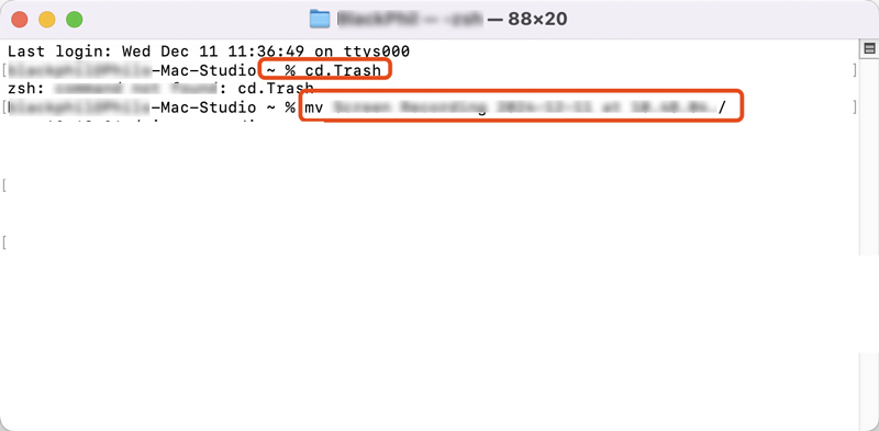 Recover Deleted Files From Mac Trash Via Terminal