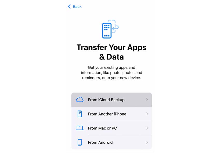 Gjenopprett bilder fra iCloud