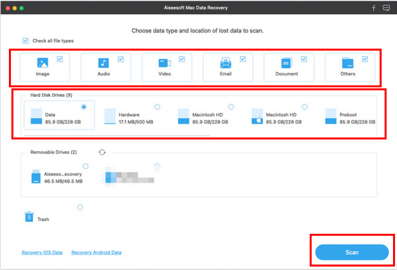 Select Notes to Recover