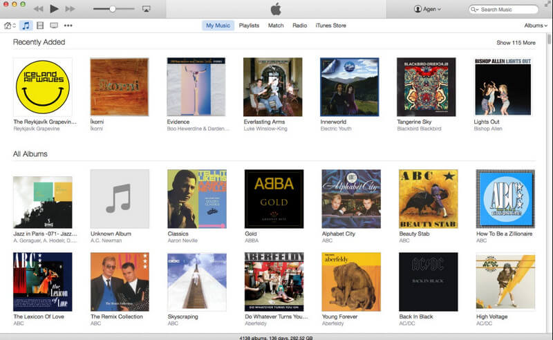 iTunes på Mac
