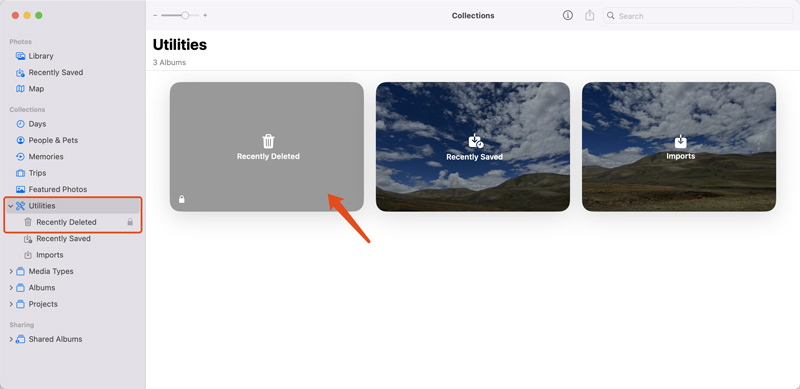 Mac Photos App Utilities 最近删除