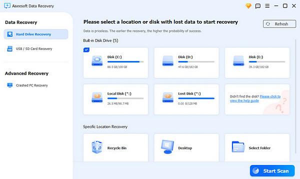 Data Recovery Homepage