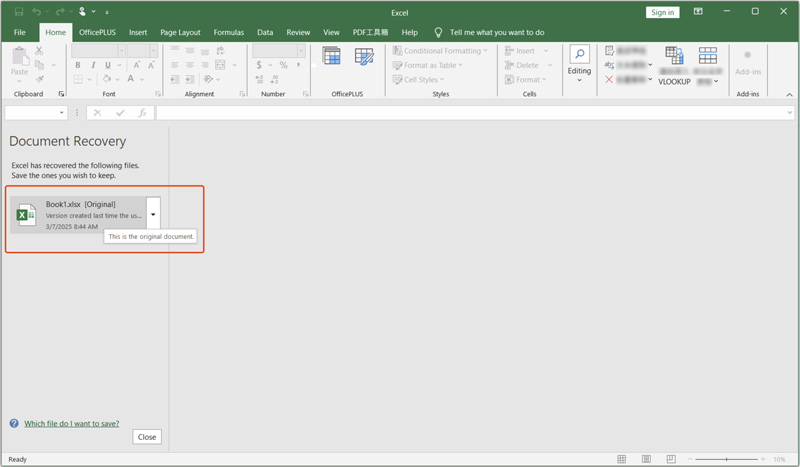Find Unsaved Excel File From Document Recovery