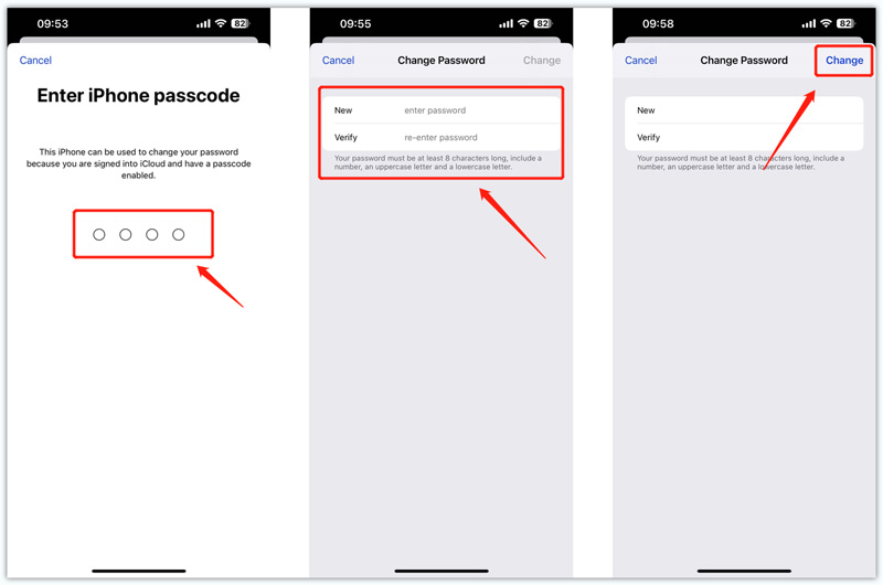 Cambia la password dell'ID Apple sul tuo iPhone