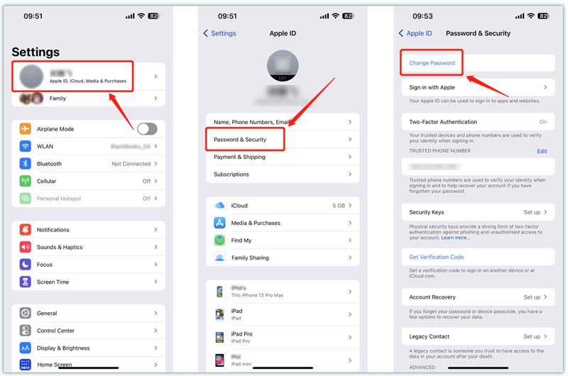 Ανακτήστε τον κωδικό πρόσβασης Apple ID σε ένα αξιόπιστο iPhone