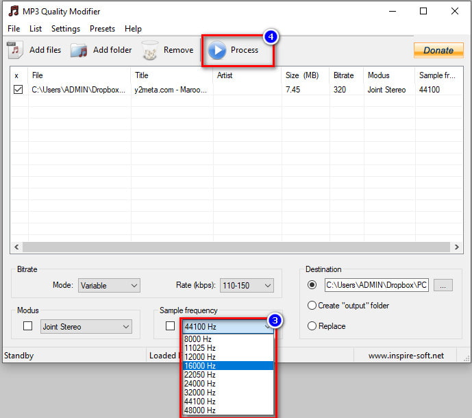 Change Rate And Compress