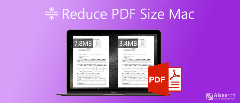 Komprimer PDF -størrelse på Mac