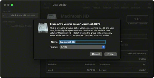 Omformater Mac Disk Utility