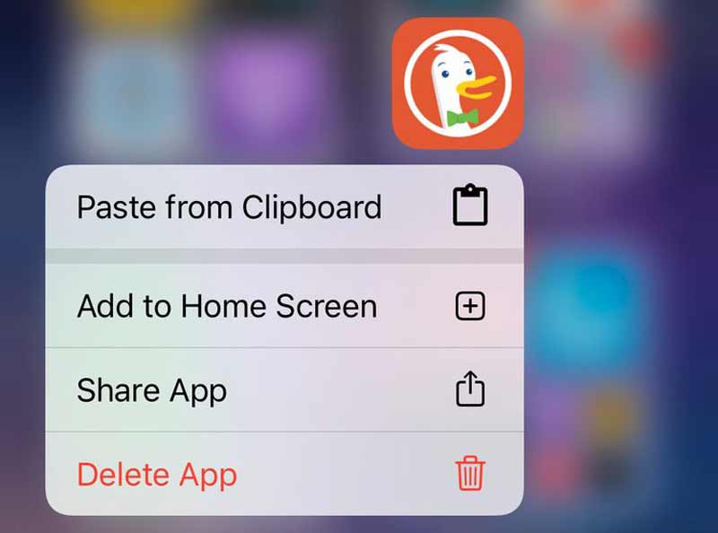 Delete app library