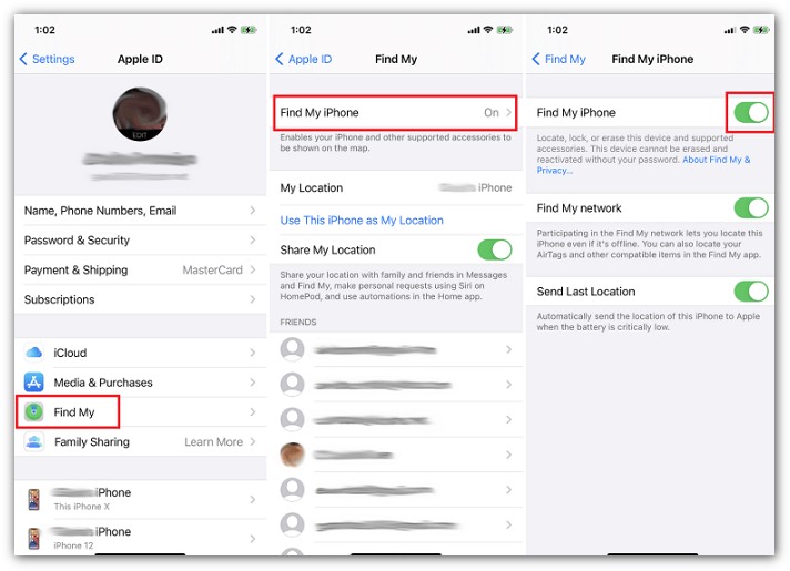Use Find My to Delete Apple id