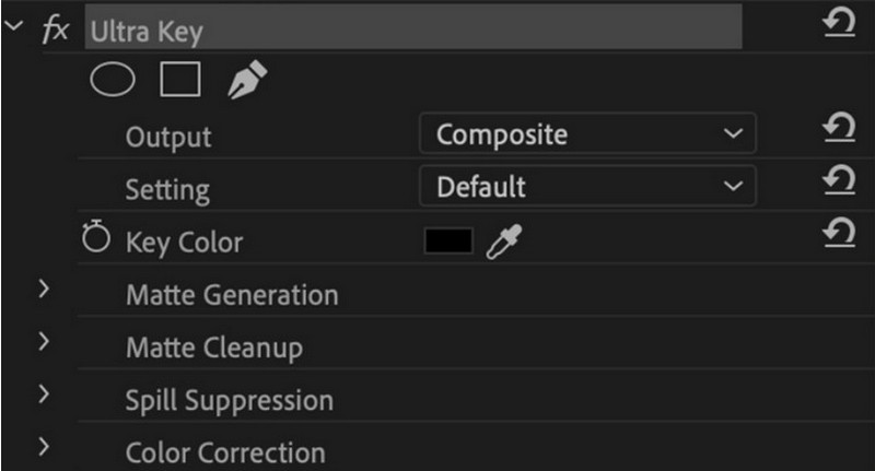 Premiere Pro Ultra Key Matte Generation