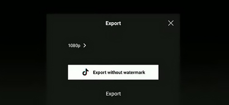 Export videa CapCut bez vodoznaku